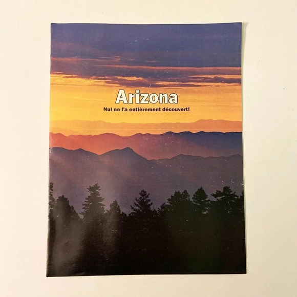 Vintage 1980 Arizona Travel Brochure French and English Pamphlet - Picture 11 of 16
